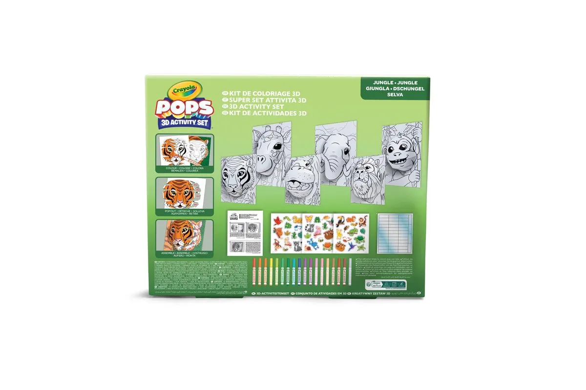 Crayola POPS Hobbypakket Jungle Thema - 6 Activiteiten
