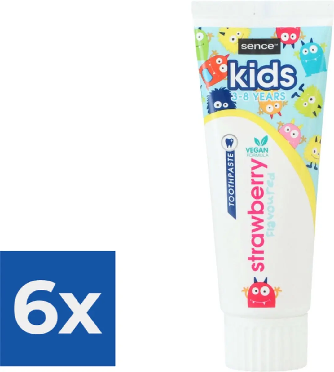 Sence Tandpasta Kids Aardbei 6x75ml