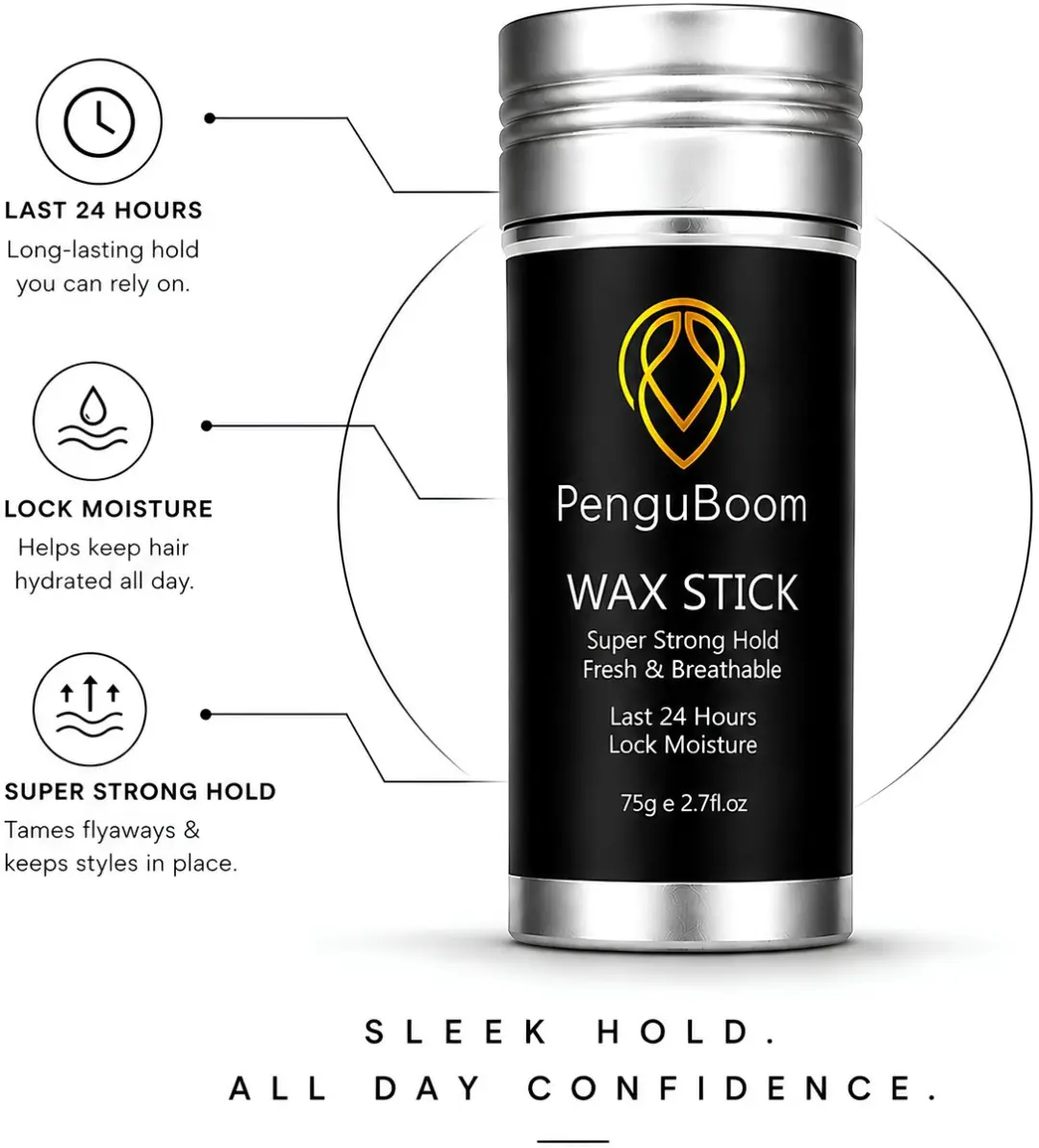 Guardian Beauty PenguBoom Wax Stick Natuurlijke Haarwax 75g - 2 Stuks