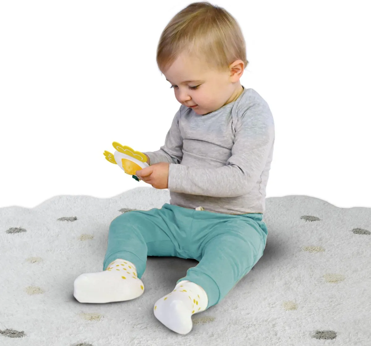 SES Creative Tiny Talents Grijpspeelgoed Dimple Vogel - Baby 6+ maanden