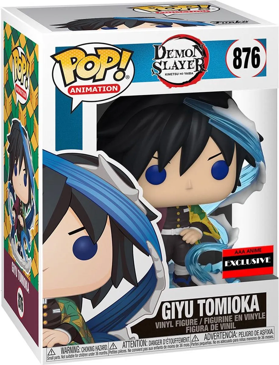 Funko Pop! Giyu Tomioka Demon Slayer Vinyl Figuur - US Exclusive 51721 - Multicolor