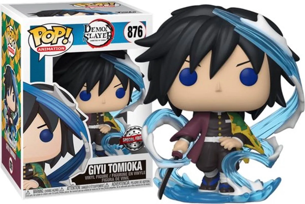Funko Pop! Giyu Tomioka Demon Slayer Vinyl Figuur - US Exclusive 51721 - Multicolor