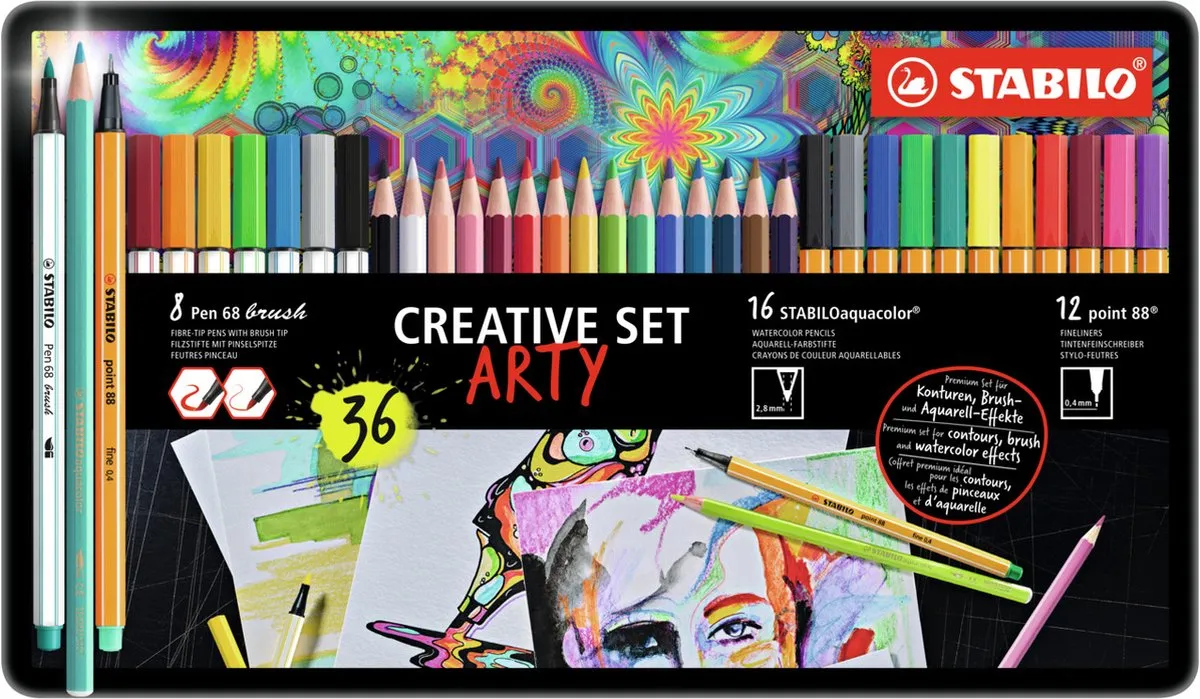 STABILO Arty Creative Metalen Etui
