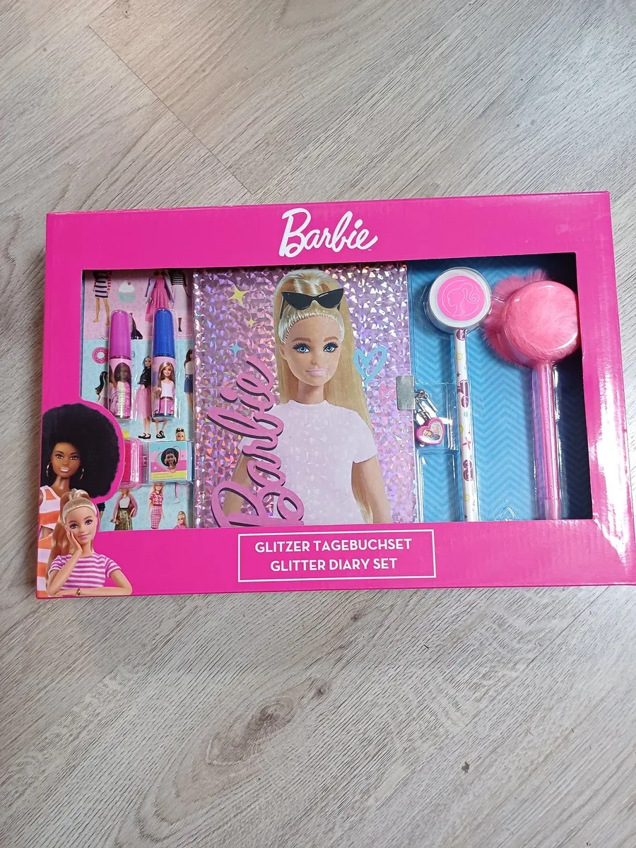 Barbie Glitterdagboek - Roze Multi