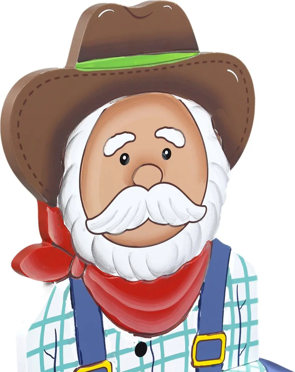 Teamson Kids Houten Stoel Boer Ontwerp - Blauw