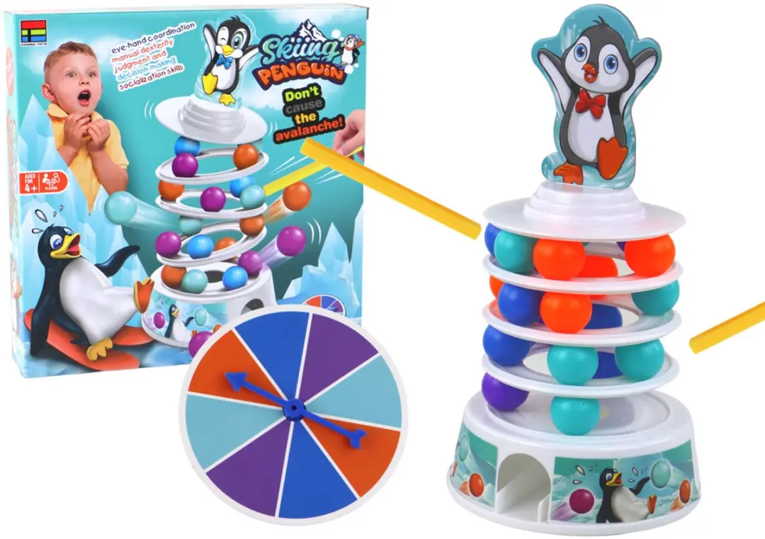 Lean Toys Pinguïnballen Schuiftoren