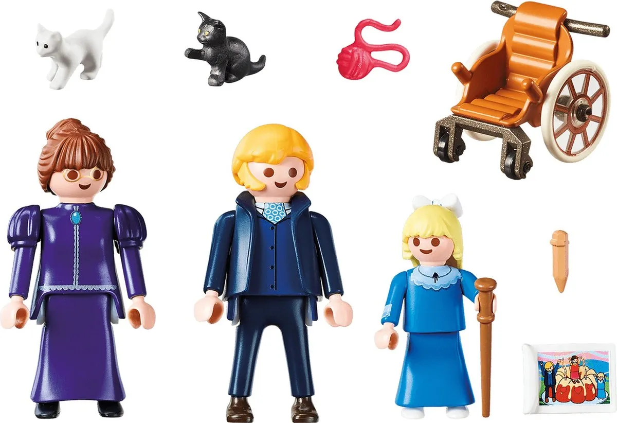 Playmobil Heidi Klara met Vader en Juf Rottenmeier 70258 - Multicolor