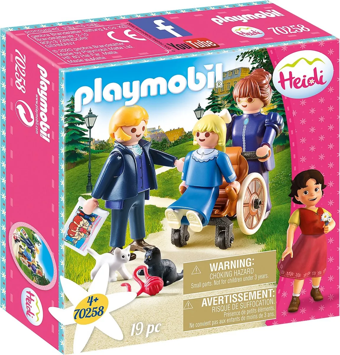 Playmobil Heidi Klara met Vader en Juf Rottenmeier 70258