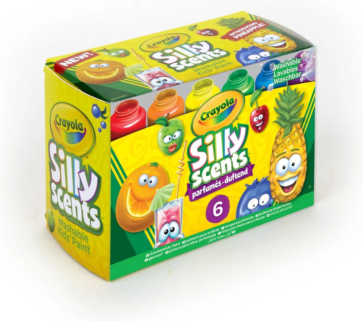 Crayola Silly Scents Hobbyverf 6 Potjes - 59ml - Multicolor