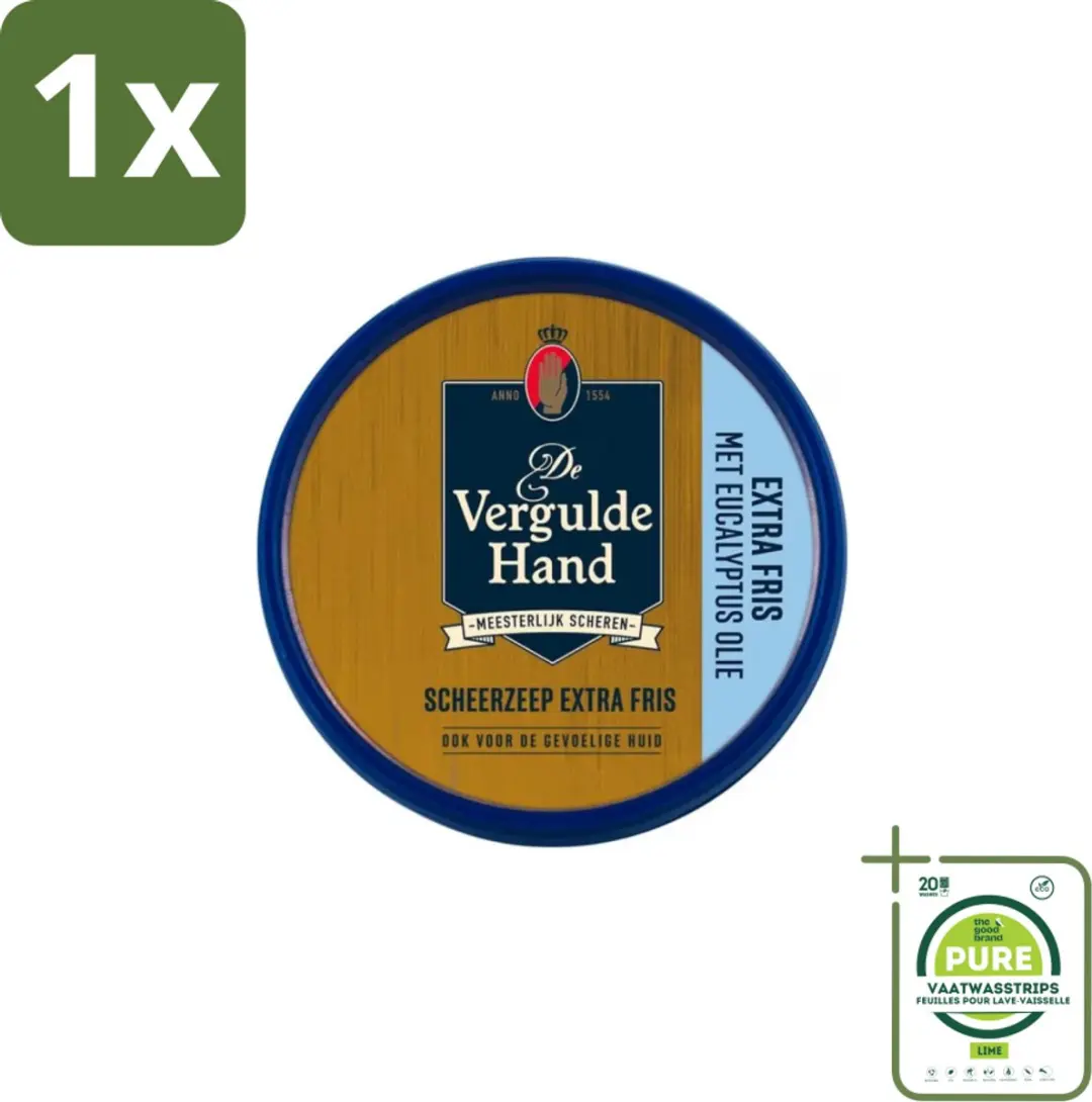 Vergulde Hand Scheerzeeptablet Extra Fris 75g