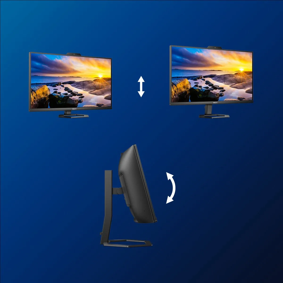 Philips 34E1C5600HE Curved Ultrawide Monitor 34" - QHD - USB-C 65W
