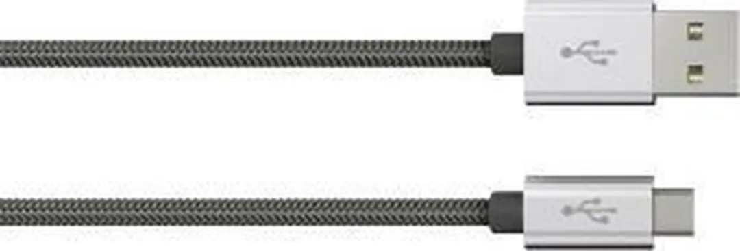 Hama Alunylon Synchrokabel Micro-USB naar USB 1m - Antraciet