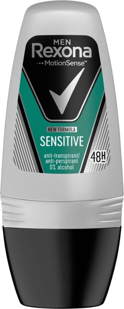 Rexona Men Sensitive Deo Roll-on 50ml - 10 Stuks