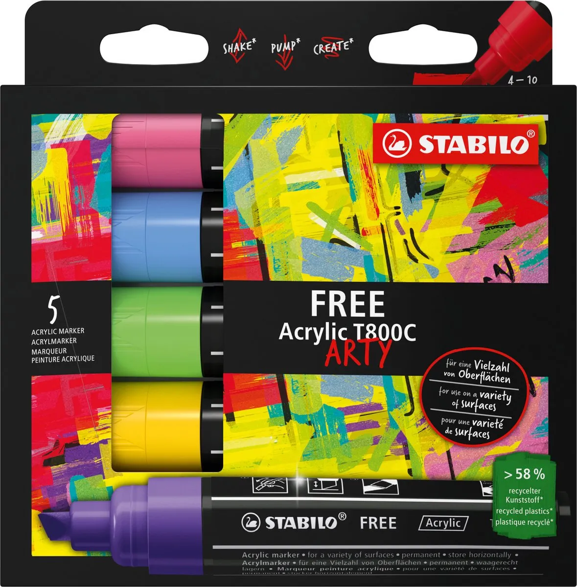 STABILO Free Acryl Marker T800C Seaside Set