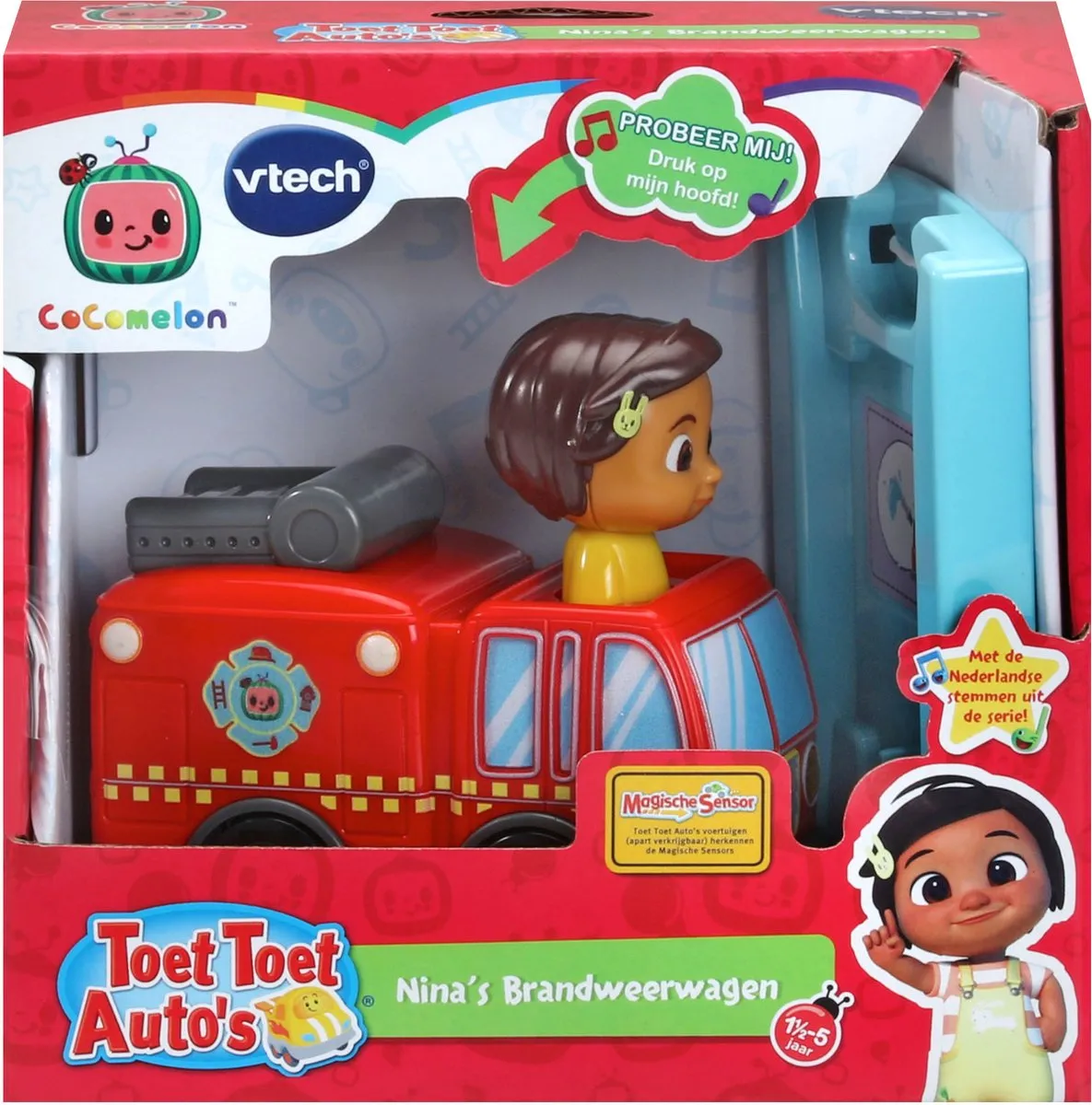 VTech Toet Toet Auto's CoComelon Nina Brandweerwagen - Multicolor