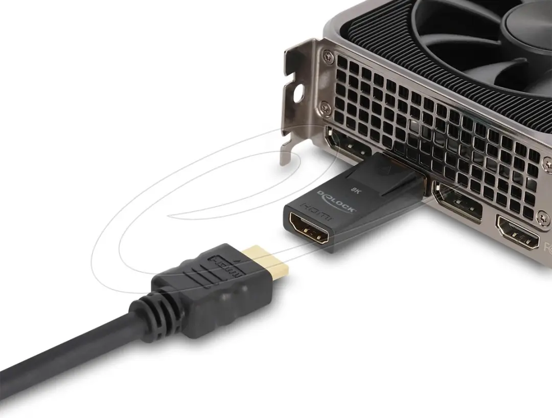 Delock 61084 DisplayPort 1.4 naar HDMI Adapter - 8K HDR - Zwart - afbeelding 3 van 3