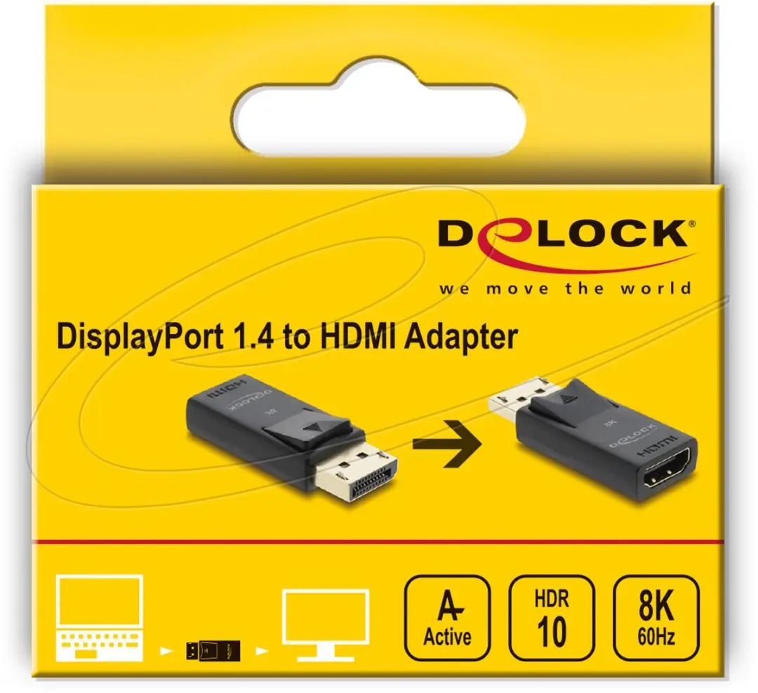 Delock 61084 DisplayPort 1.4 naar HDMI Adapter