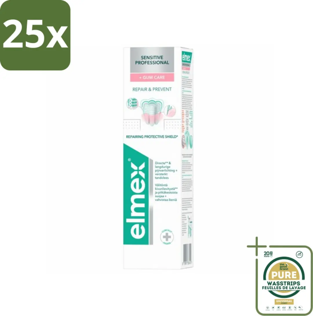 Elmex Sensitive Professional Gum Care Tandpasta 75ml - 25 Stuks