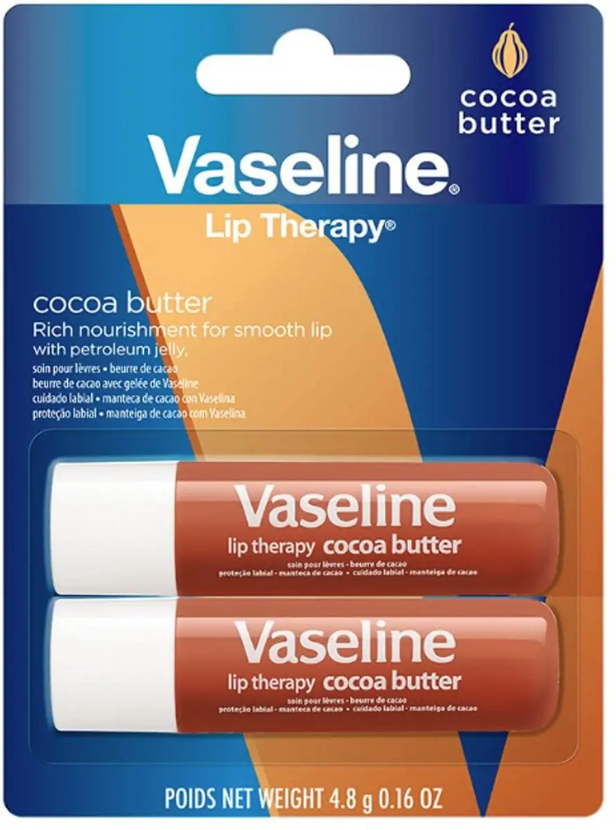 Vaseline Lip Therapy Cocoa Butter Lippenbalsem 2-Pack