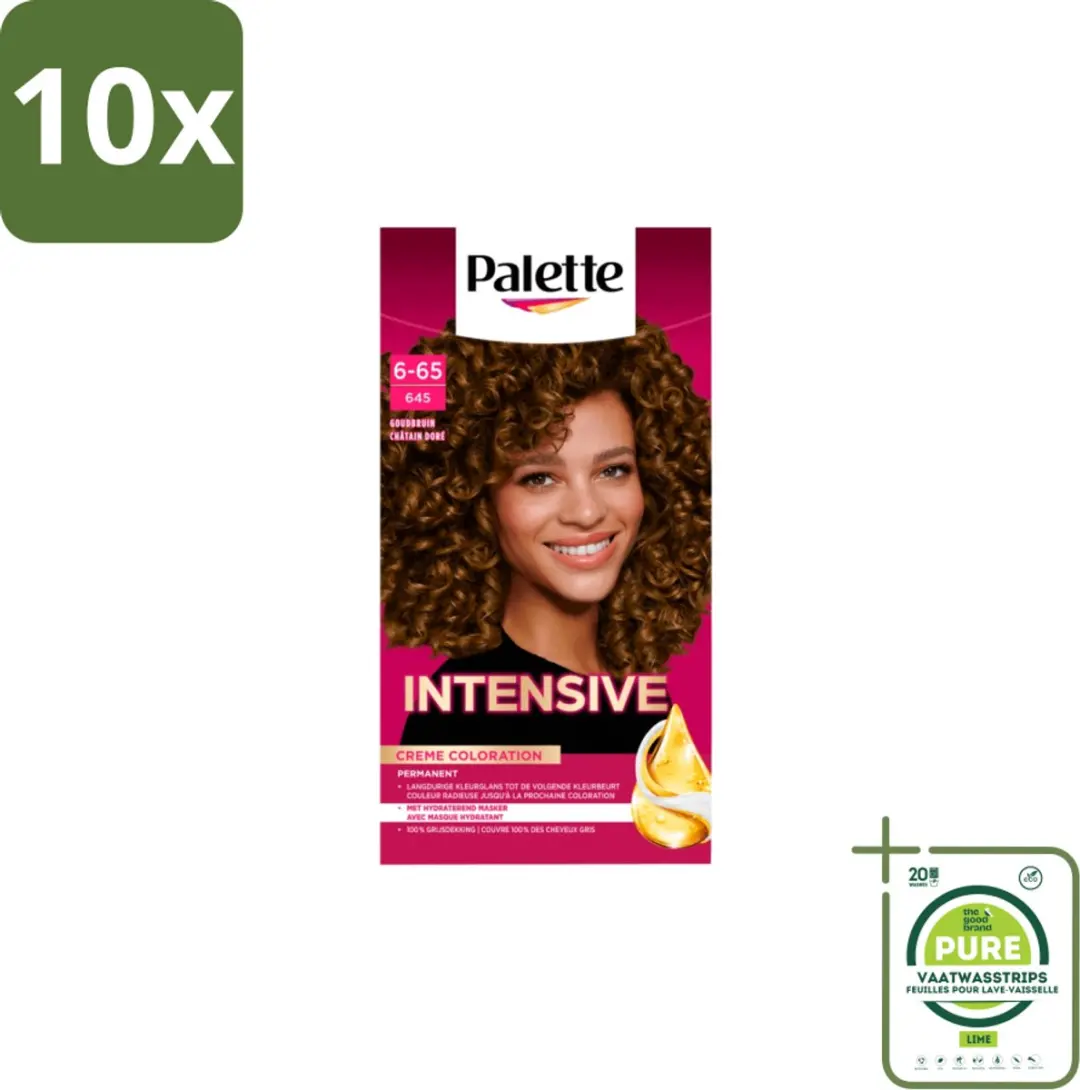 Schwarzkopf Poly Palette 6-65 Goudbruin Haarverf 1150ml - 10 Stuks