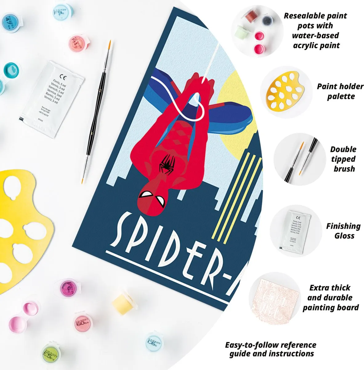 Ravensburger CreArt Marvel Spiderman Schilderen op Nummer - Meerkleurig