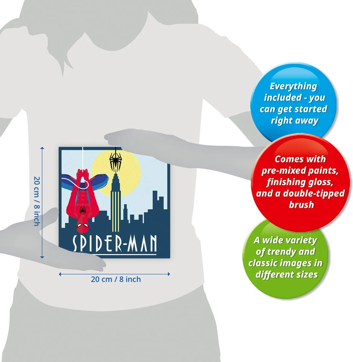 Ravensburger CreArt Marvel Spiderman Schilderen op Nummer - Meerkleurig