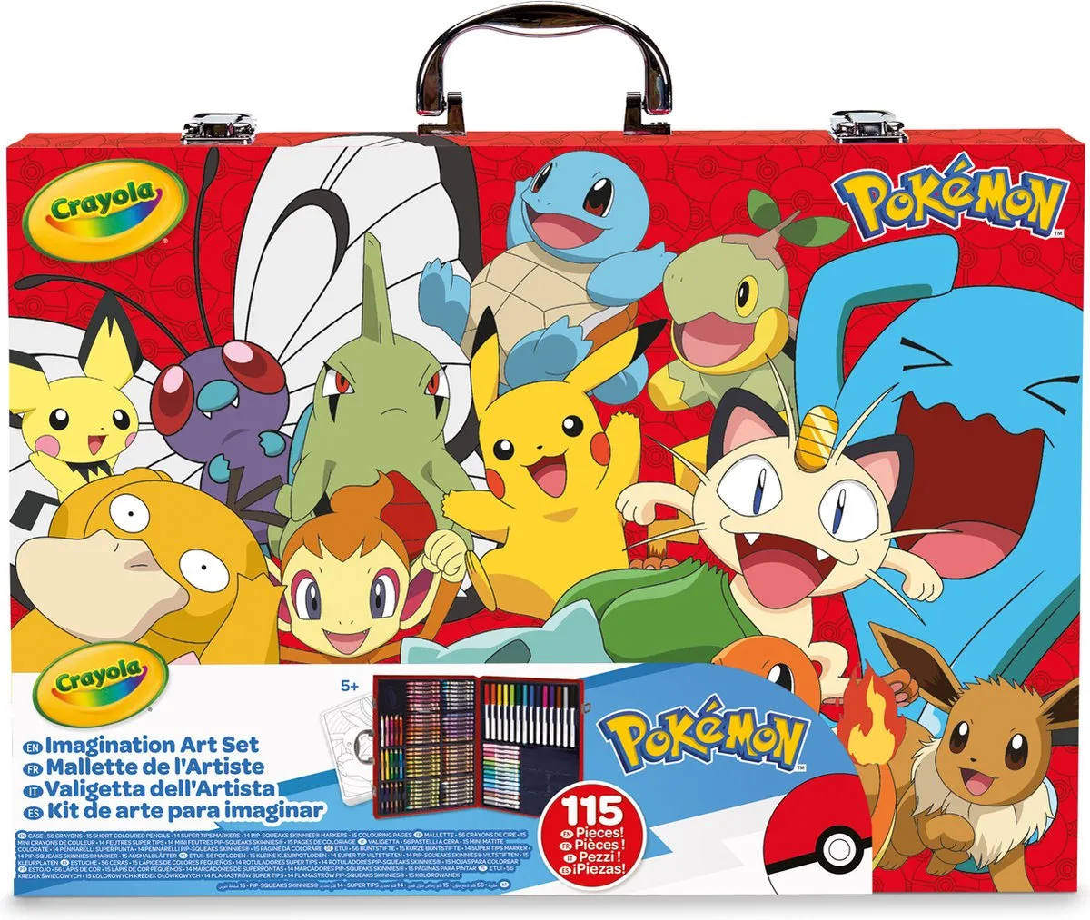 Crayola Pokémon Kunstenaarskoffer