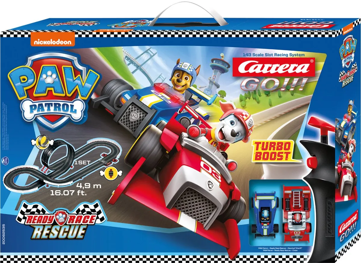 Carrera Go!!! Racebaan PAW PATROL Ready R Rescue CAR20062535 - 3 Delen