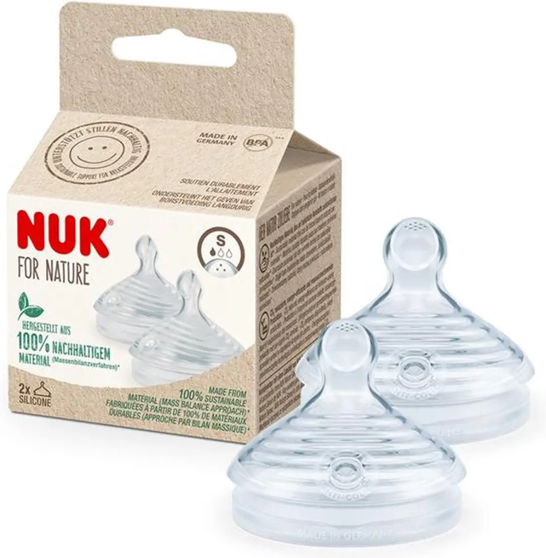 NUK For Nature Siliconen Spenen 2 Stuks - Meerkleurig