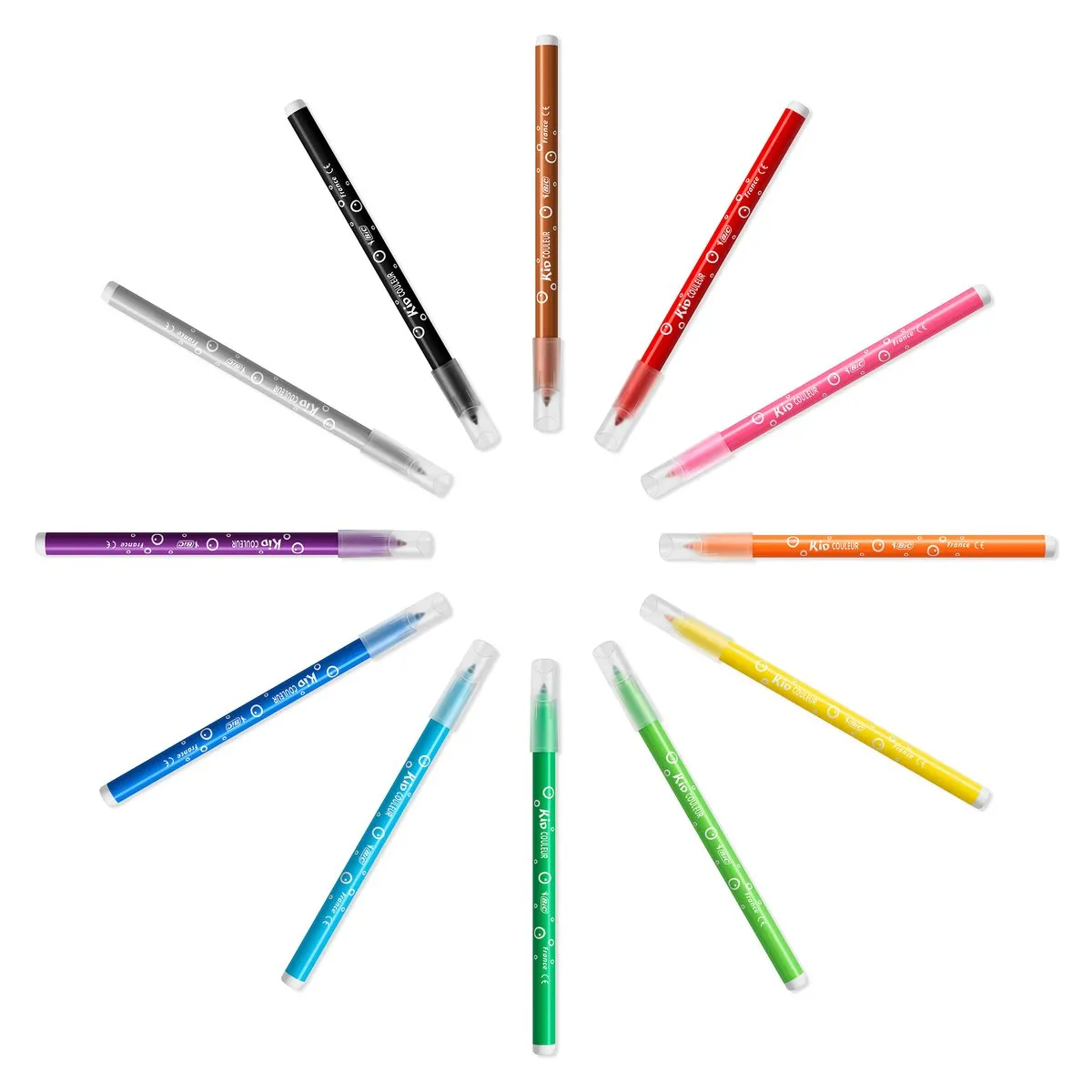 Bic Kids Kid Couleur Viltstiften - 12 Stuks - Assorti