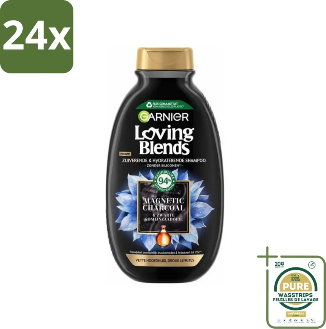 Garnier Loving Blends Magnetic Charcoal Shampoo 300ml