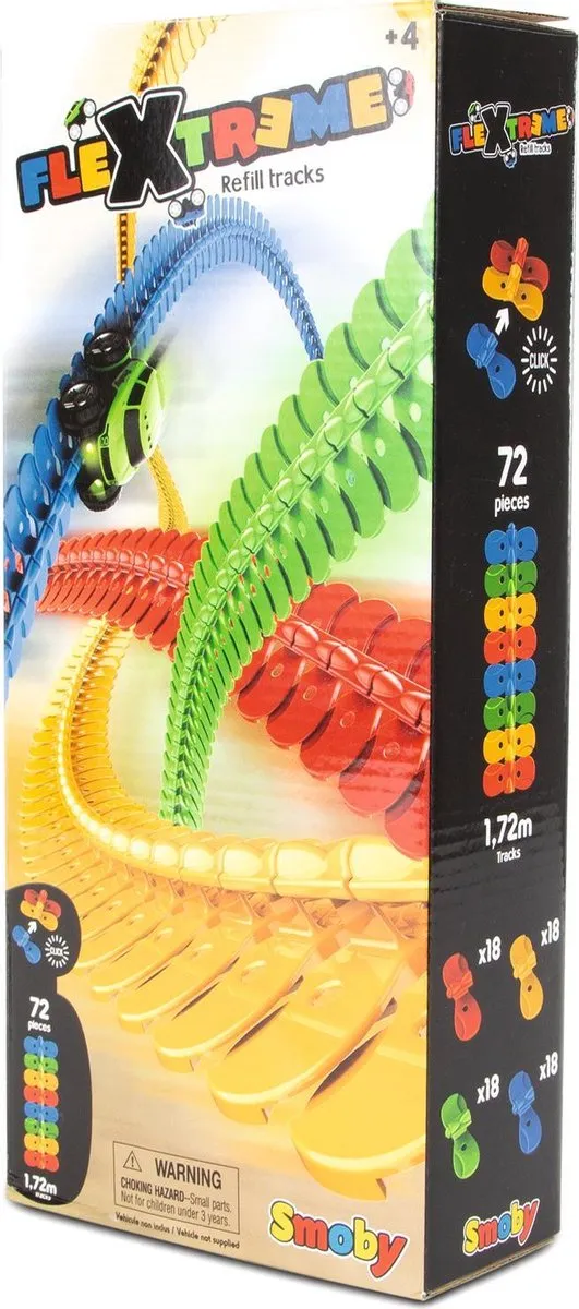 Smoby FleXtreme 7600180904 Racebaanuitbreiding 172cm - 72 Stuks