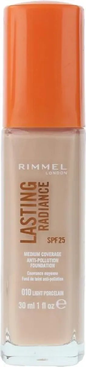 Rimmel London Lasting Radiance Foundation 010 Light Porcelain 30ml