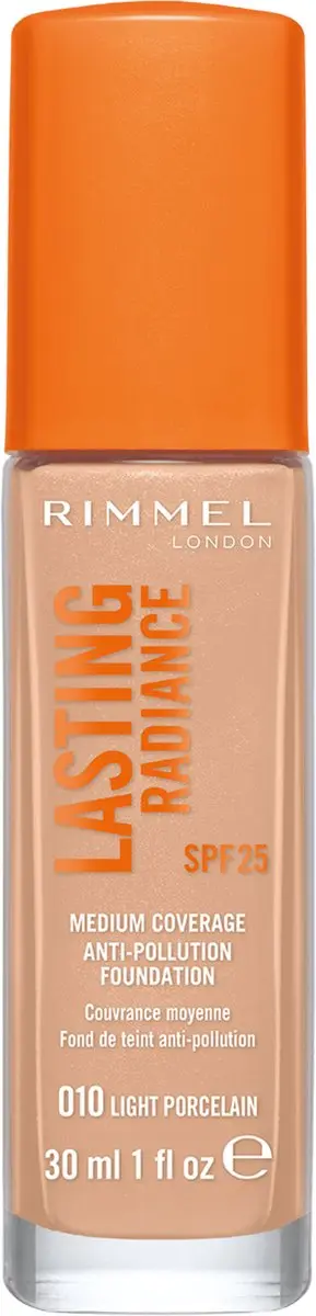 Rimmel London Lasting Radiance Foundation 010 Light Porcelain 30ml
