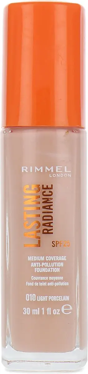 Rimmel London Lasting Radiance Foundation 010 Light Porcelain 30ml