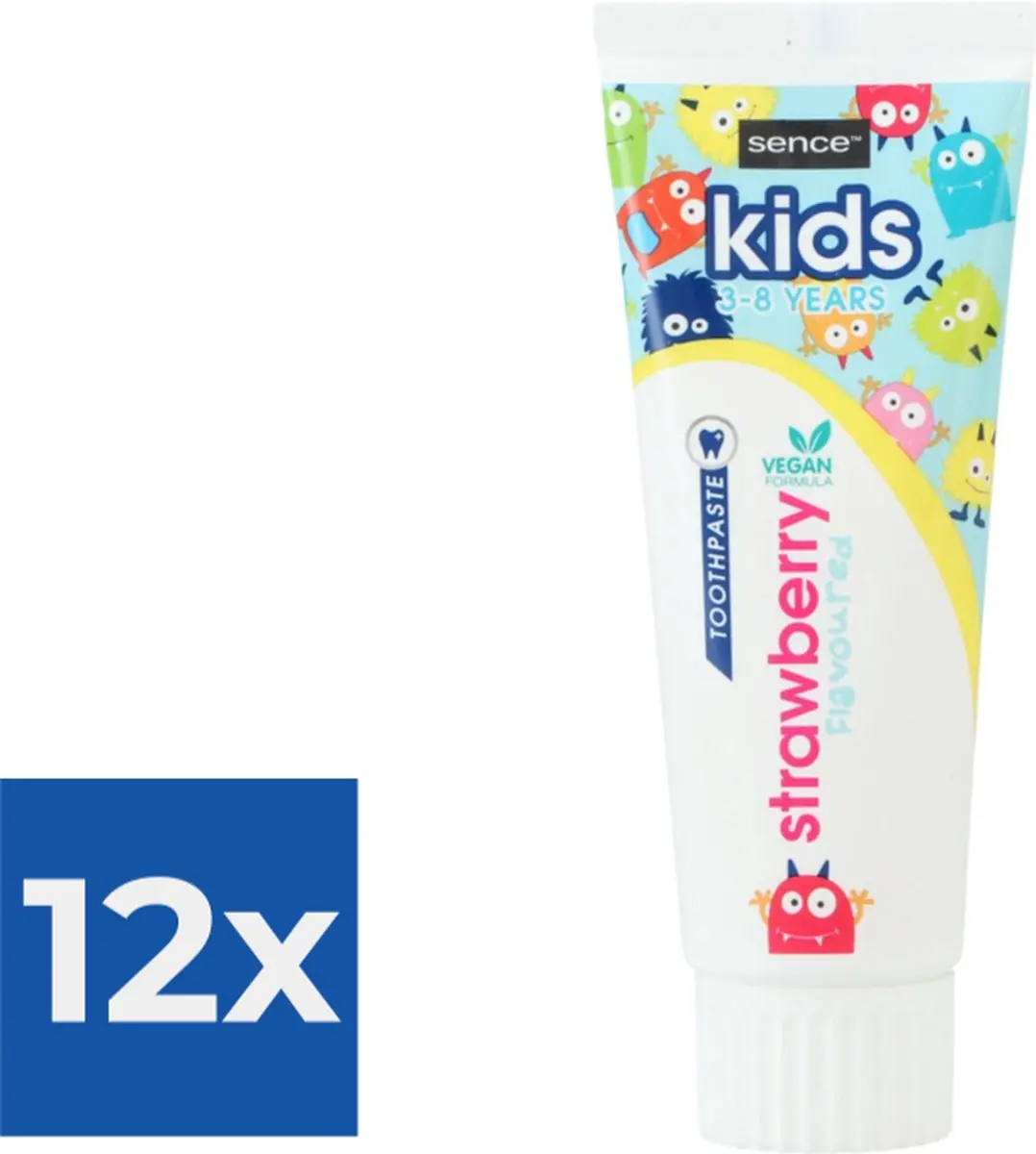 Sence Tandpasta Kids Aardbei 12x75ml