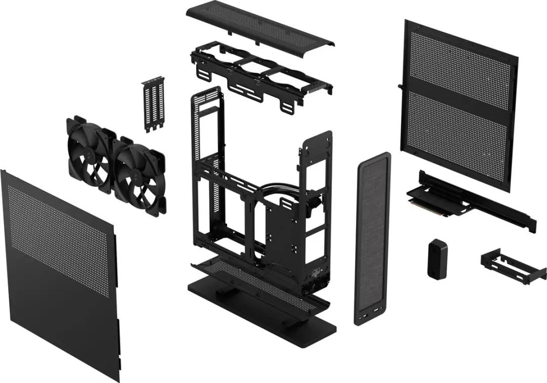 Fractal Design Ridge SFF - 4x 2.5" - 2 Ventilatoren