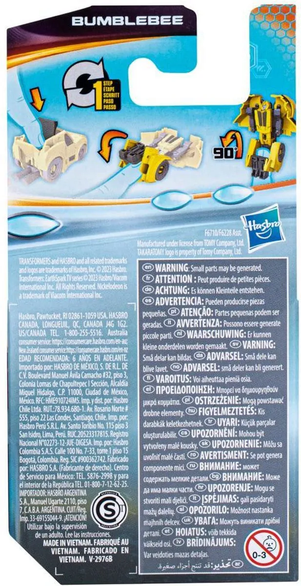 Hasbro Transformers EarthSpark Tacticon Bumblebee - Zwart/Geel