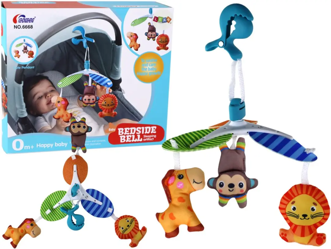 Lean Toys Dierenclip Draagbare Mobiel