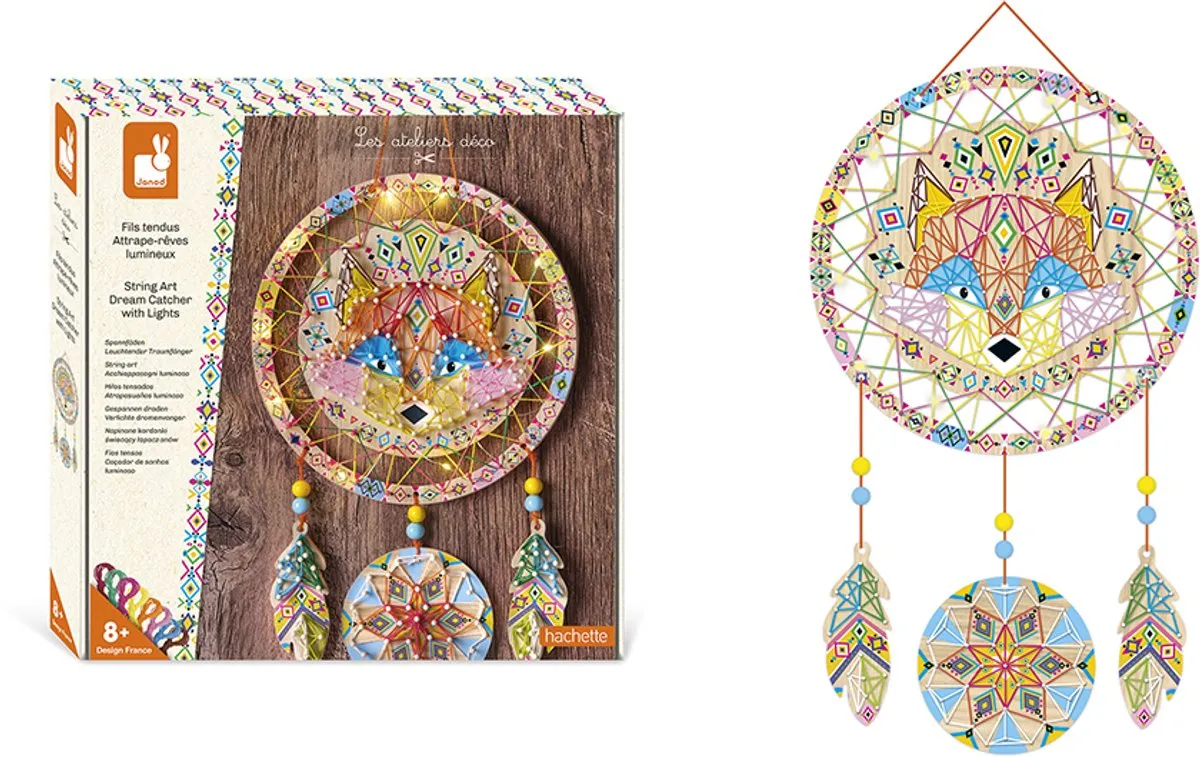 Janod Knutselpakket Lichtgevende Dromenvanger Vos - Multicolor - afbeelding 6 van 6