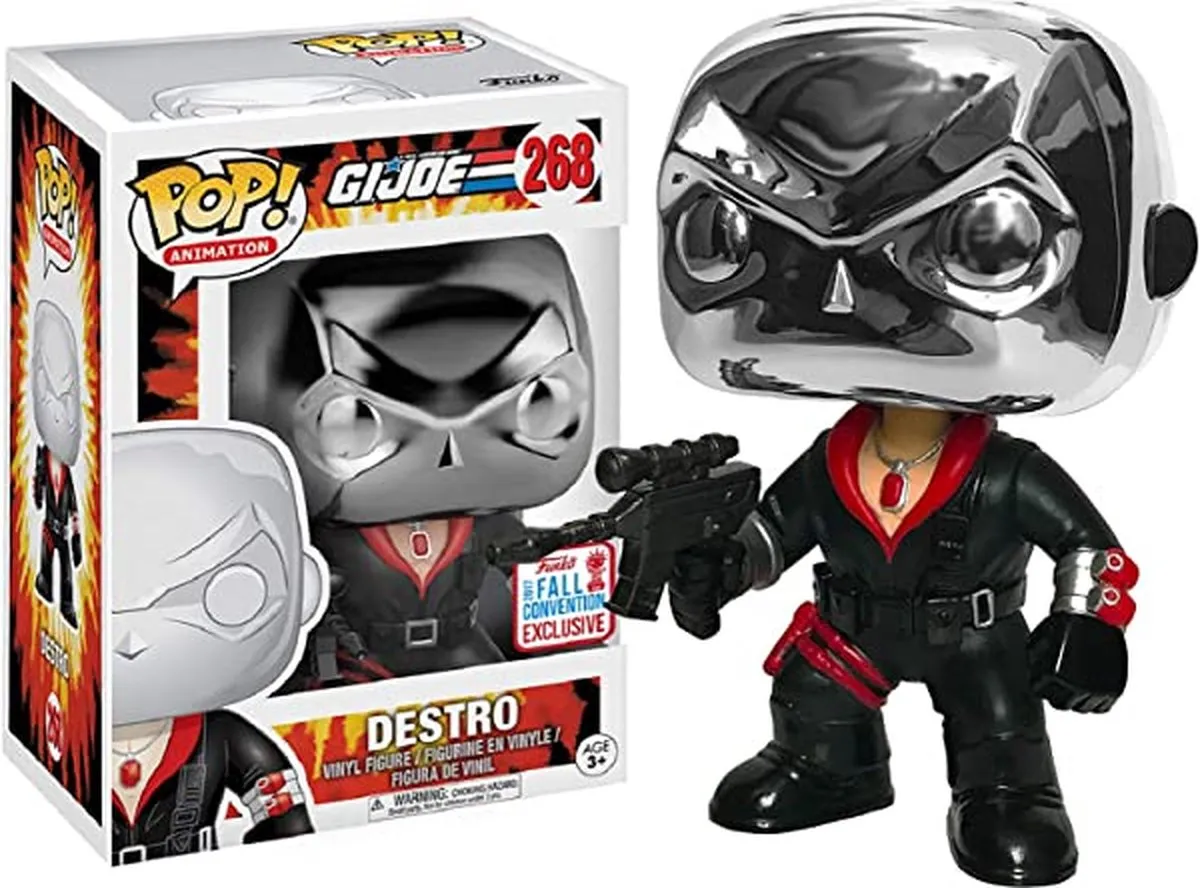Funko Pop! GI Joe Destro #268 - Zilver - afbeelding 2 van 2