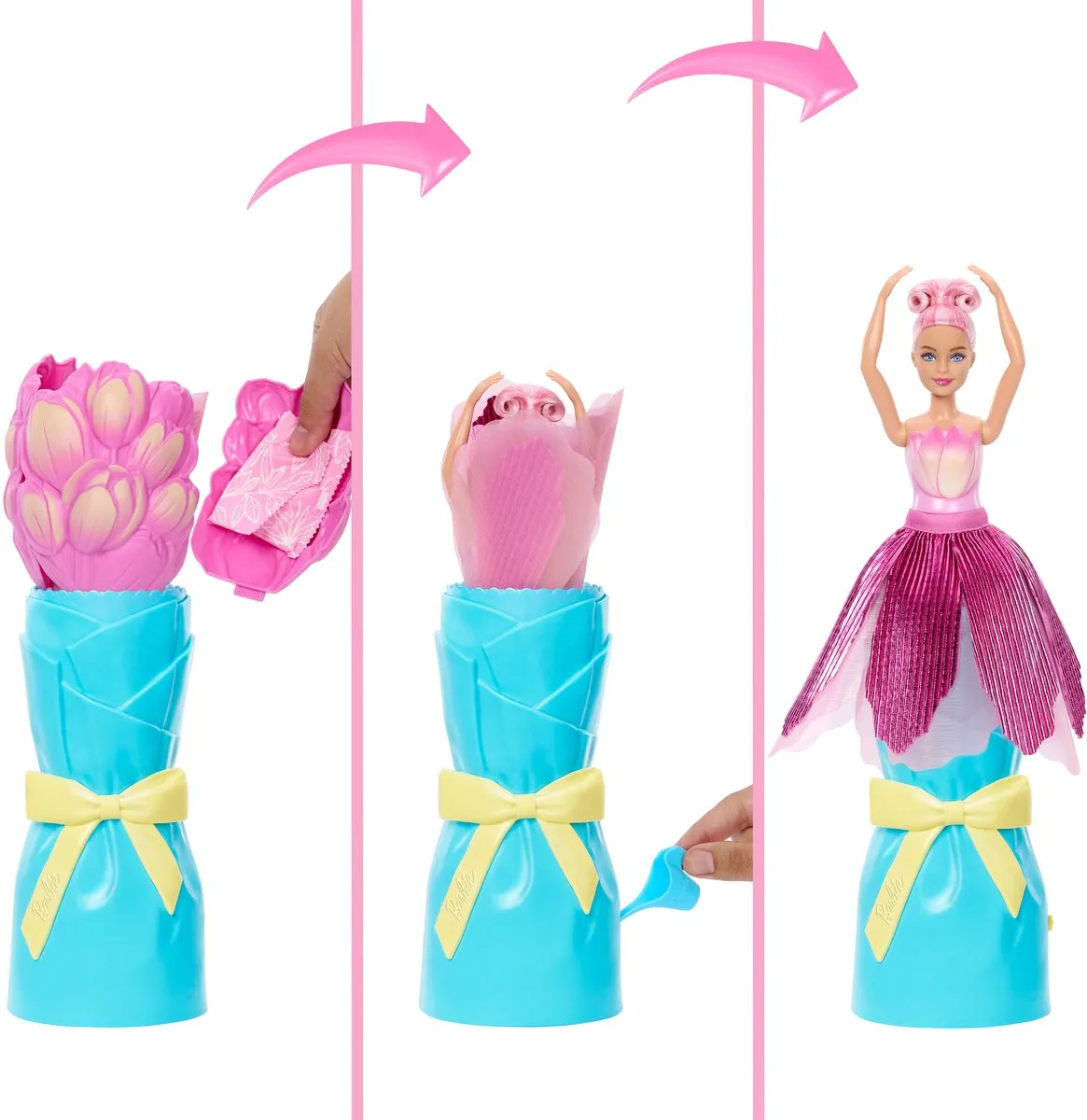 Barbie Petal Pop Modepop - Roze Tulpjurk MPN JMF57