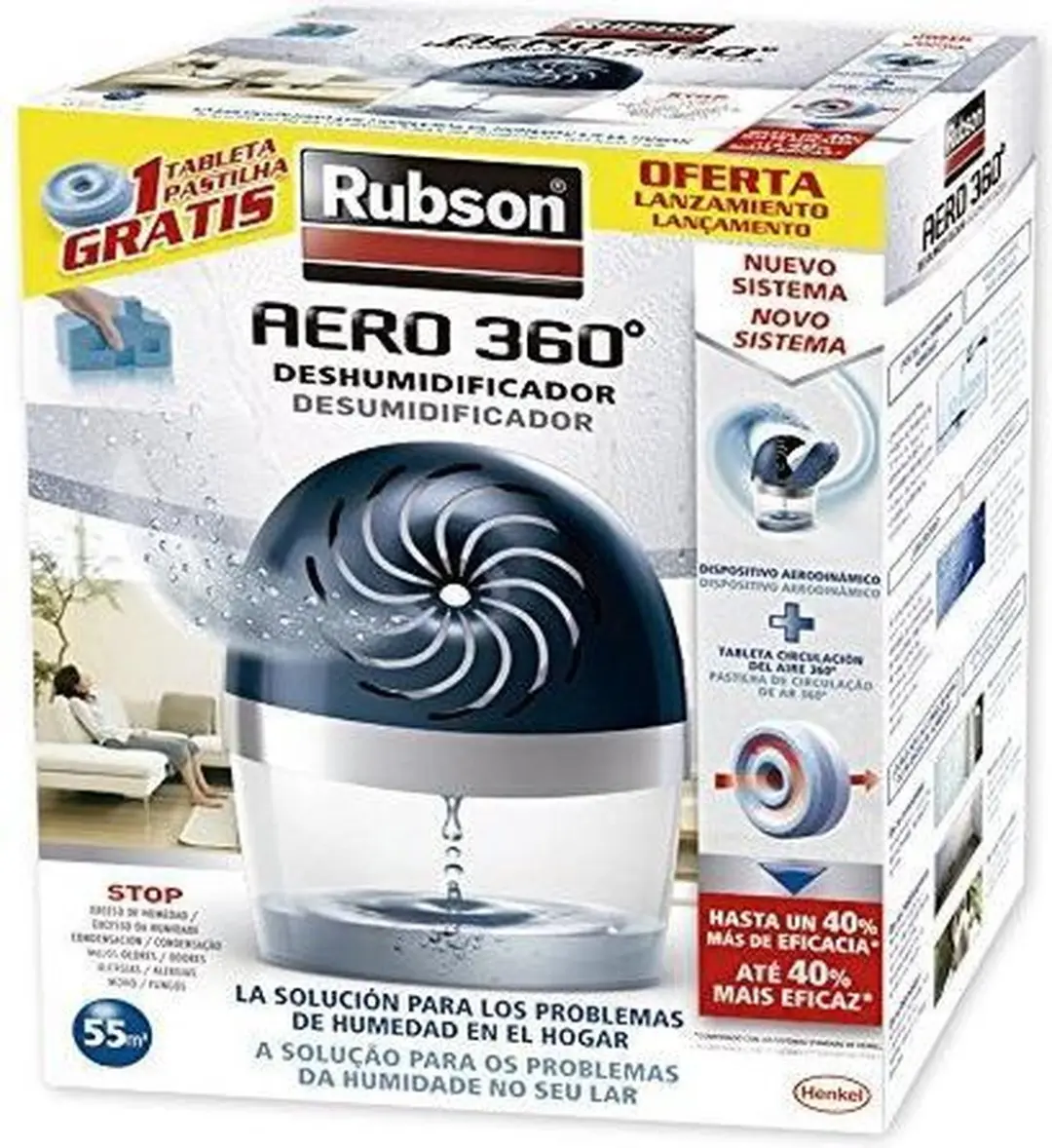 Rubson Aero 360 Ontvochtiger - 1.3L - afbeelding 2 van 3