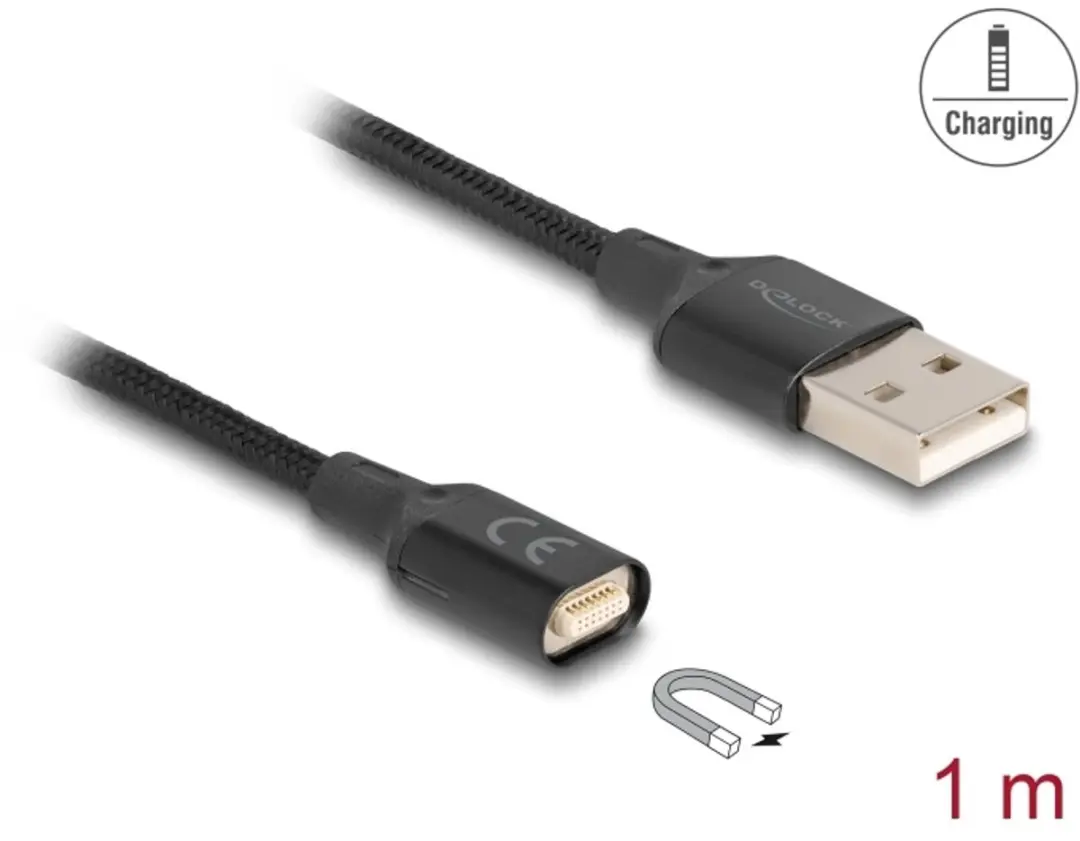 Delock Magnetic USB Oplaadkabel 1m