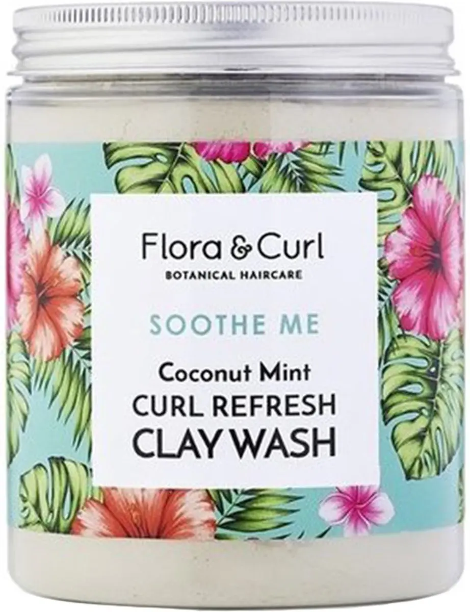Flora & Curl Soothe Me Mint Coconut Clay Anti-haaruitvalcrème 300ml