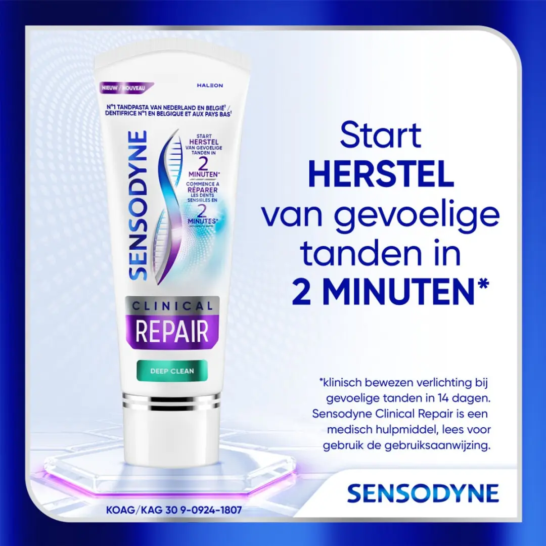 Sensodyne Clinical Repair Tandpasta 75ml - 20 Stuks