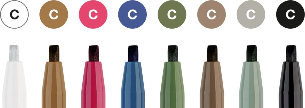 Faber-Castell Pitt Artist Pen Kalligrafieset FC-167508 - 8-delig