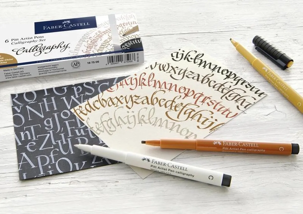 Faber-Castell Pitt Artist Pen Kalligrafieset FC-167508 - 8-delig