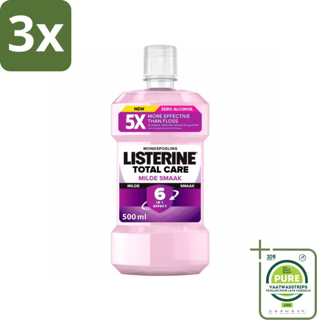 Listerine Total Care Mondwater Extra Mild 1500ml