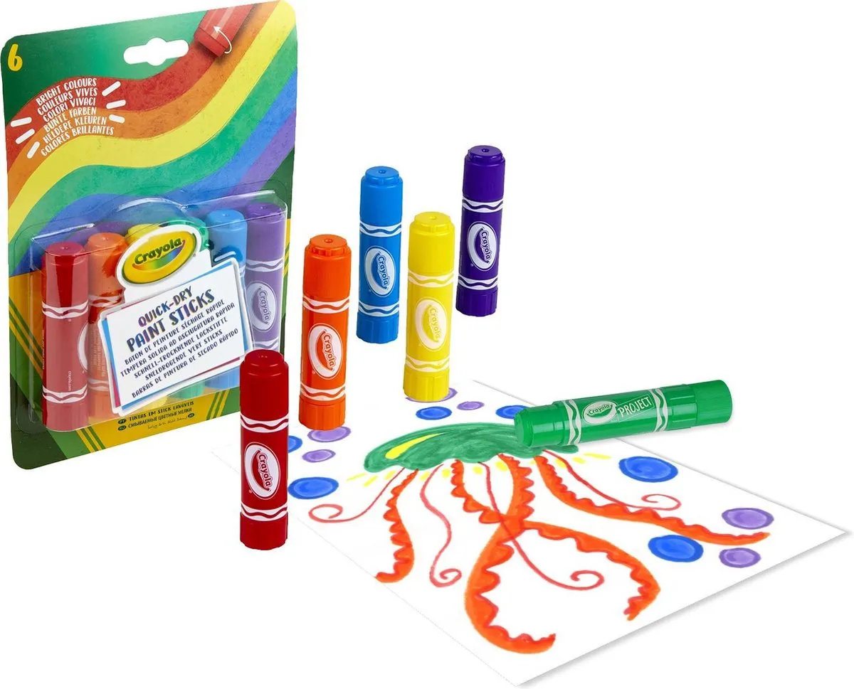 Crayola Verfsticks 6 Stuks